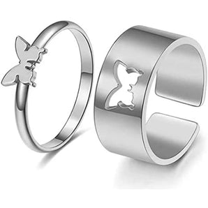 Couple Butterfly Rings