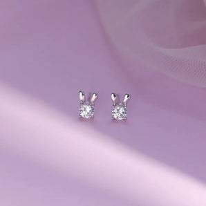 Small Shiny Zircon Stud Earring