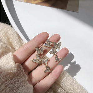 Korean Fashion Butterfly Earrings