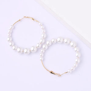 Basic Pearl Hoops