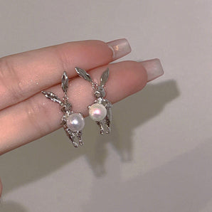 Silver Cute Rabbit Earrings