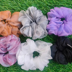 Organza Fabric Regular Size Scrunchie